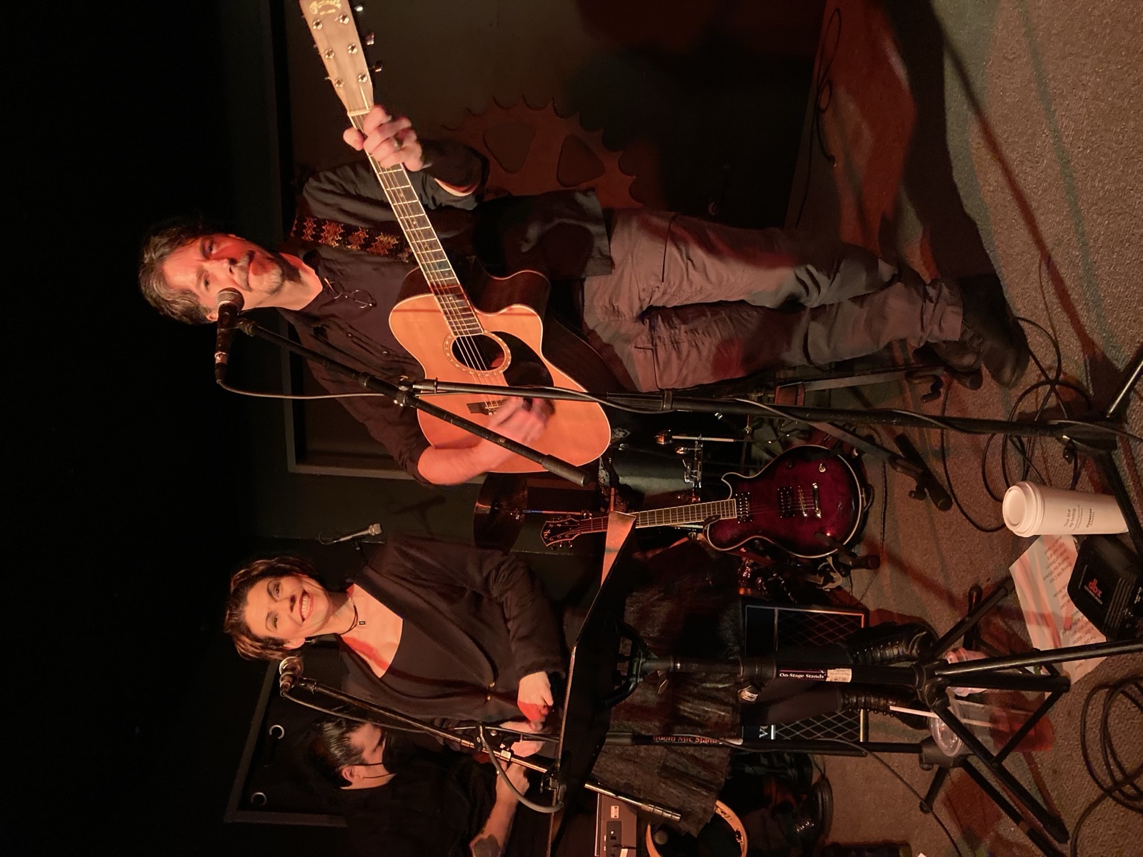 Jackie and Jason performing together